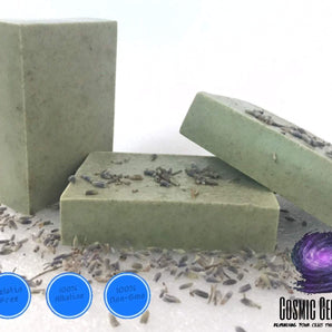 Coconut Seamoss Soaps - “Nettle & Lavender” - Purple Seamoss - Coconut Milk - LYE FREE - 92 Minerals - The Cosmic Chef