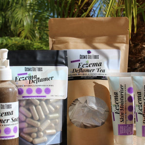 Eczema Deflammant & Removal Package | Natural & Alkaline | Eczema Relief - The Cosmic Chef